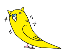 little bird of the ear of a cat. sticker #794039