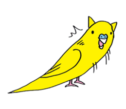 little bird of the ear of a cat. sticker #794044