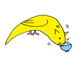 little bird of the ear of a cat. sticker #794046