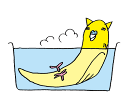 little bird of the ear of a cat. sticker #794047