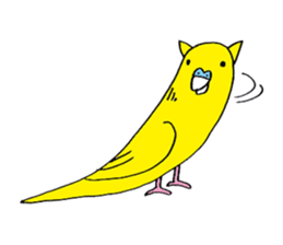 little bird of the ear of a cat. sticker #794048