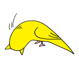 little bird of the ear of a cat. sticker #794057