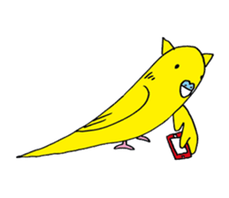 little bird of the ear of a cat. sticker #794062