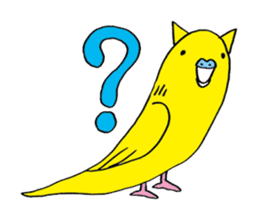 little bird of the ear of a cat. sticker #794064