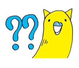 little bird of the ear of a cat. sticker #794066