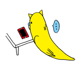 little bird of the ear of a cat. sticker #794071