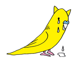 little bird of the ear of a cat. sticker #794072