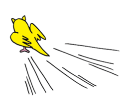 little bird of the ear of a cat. sticker #794078