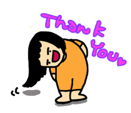 Mu-san&Hanadekakun English version sticker #794563