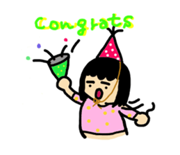 Mu-san&Hanadekakun English version sticker #794567