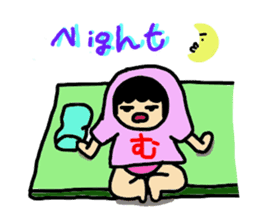 Mu-san&Hanadekakun English version sticker #794568