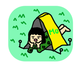 Mu-san&Hanadekakun English version sticker #794574