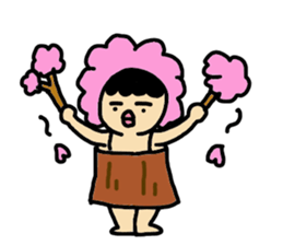 Mu-san&Hanadekakun English version sticker #794578