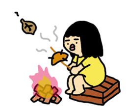 Mu-san&Hanadekakun English version sticker #794597