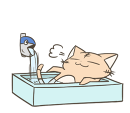 Freedom cat sticker #794754