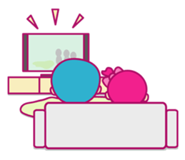 A mom does her best with an apron figure sticker #795372