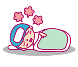 A mom does her best with an apron figure sticker #795397