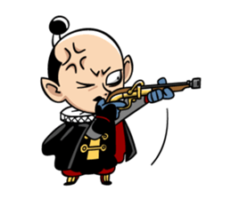 Three major hero of Japanese history sticker #795800