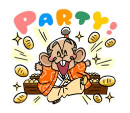 Three major hero of Japanese history sticker #795832