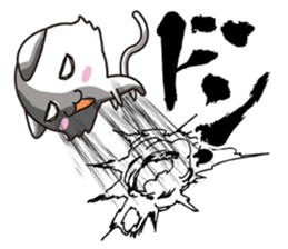 The onomatopoeia cat sticker #796331