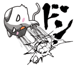 The onomatopoeia cat sticker #796331