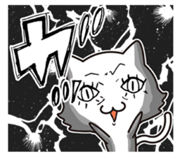 The onomatopoeia cat sticker #796332