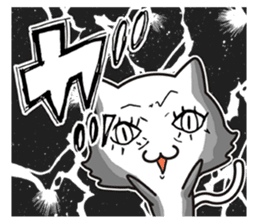 The onomatopoeia cat sticker #796332