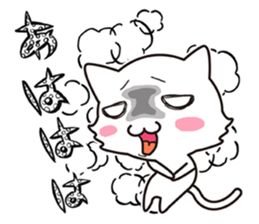 The onomatopoeia cat sticker #796333