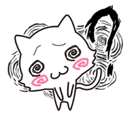 The onomatopoeia cat sticker #796344