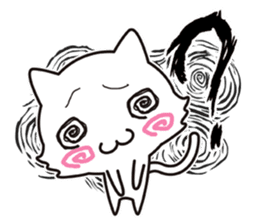 The onomatopoeia cat sticker #796344