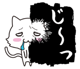 The onomatopoeia cat sticker #796349