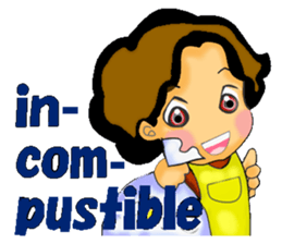 mum's worry.kids live alone ver.English sticker #797324