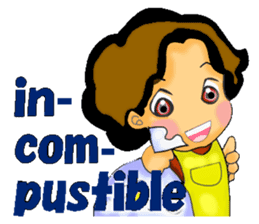 mum's worry.kids live alone ver.English sticker #797324