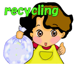 mum's worry.kids live alone ver.English sticker #797325