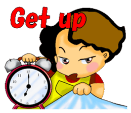 mum's worry.kids live alone ver.English sticker #797326