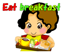 mum's worry.kids live alone ver.English sticker #797327