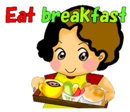 mum's worry.kids live alone ver.English sticker #797327