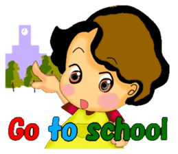 mum's worry.kids live alone ver.English sticker #797330