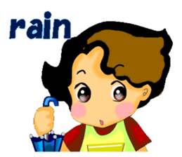 mum's worry.kids live alone ver.English sticker #797331