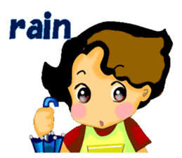 mum's worry.kids live alone ver.English sticker #797331