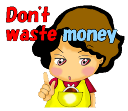 mum's worry.kids live alone ver.English sticker #797333