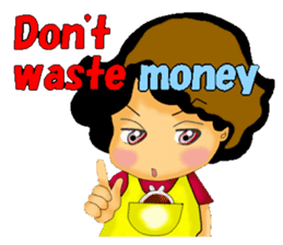 mum's worry.kids live alone ver.English sticker #797333