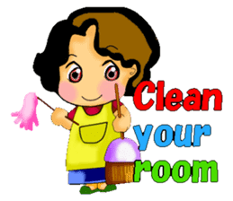 mum's worry.kids live alone ver.English sticker #797337