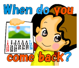 mum's worry.kids live alone ver.English sticker #797342