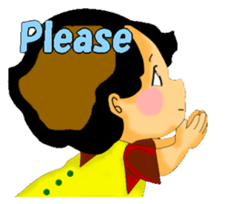 mum's worry.kids live alone ver.English sticker #797343