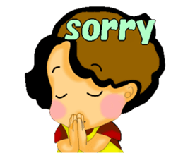 mum's worry.kids live alone ver.English sticker #797344