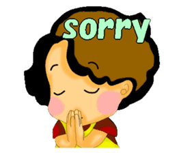 mum's worry.kids live alone ver.English sticker #797344