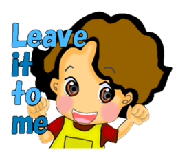 mum's worry.kids live alone ver.English sticker #797352