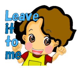 mum's worry.kids live alone ver.English sticker #797352