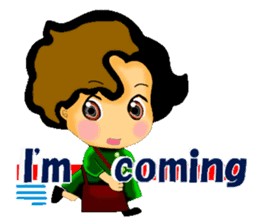 mum's worry.kids live alone ver.English sticker #797354